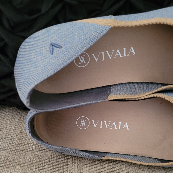 VIVAIA VIENNA 1.0 SANDY BLUE POINTED TOE V CUT FLATS - Picture 10 of 16